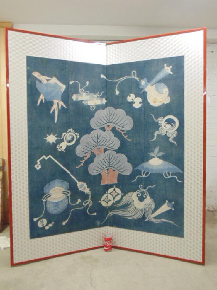 Two panel Japanese screen (1 of 8)