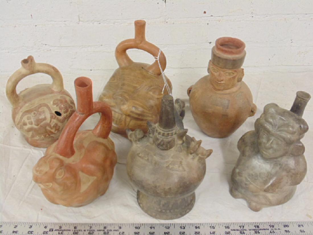 Lot of 6 Chorrera pre-Columbian vessels (1 of 10)