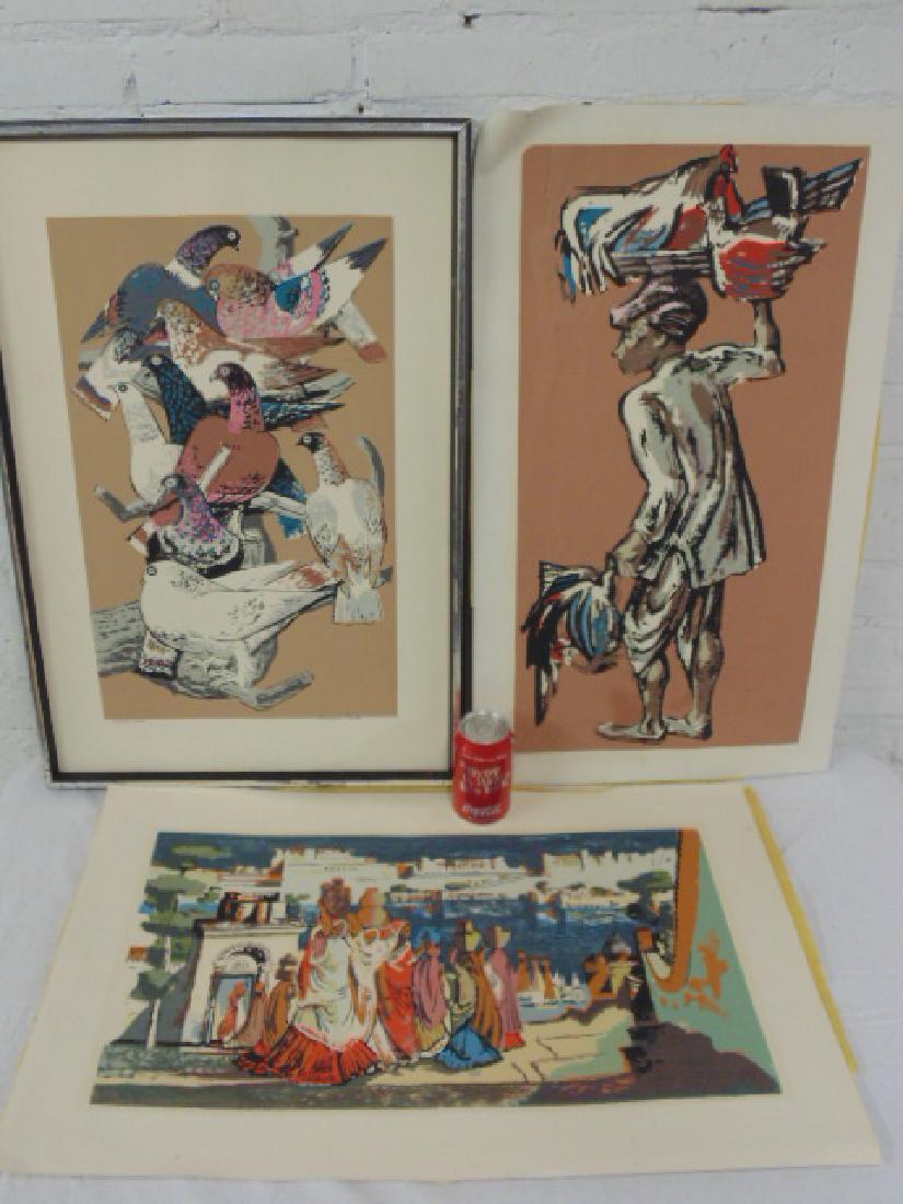 Lot 3 etchings, by Millard Sheets (1 of 10)