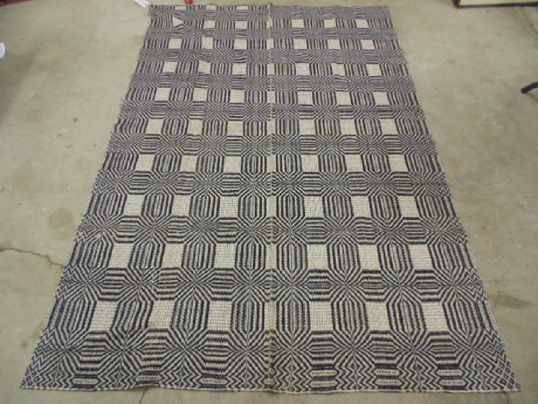 Blue & white coverlet, 94" by 65" (1 of 8)