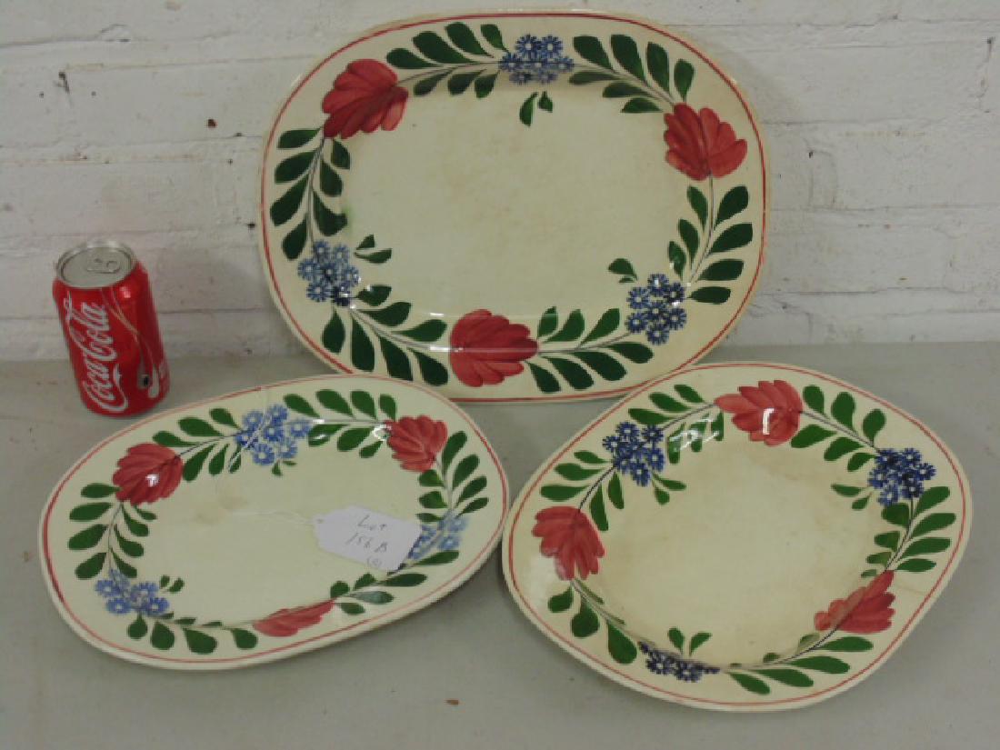 Lot 3 Stick Spatter serving plates (1 of 5)