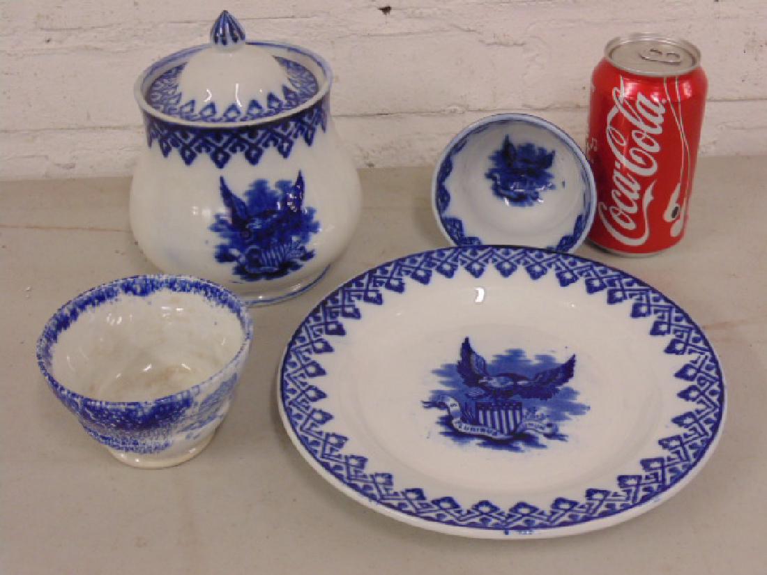 Stick Spatter lot, white & blue, American eagle (1 of 6)