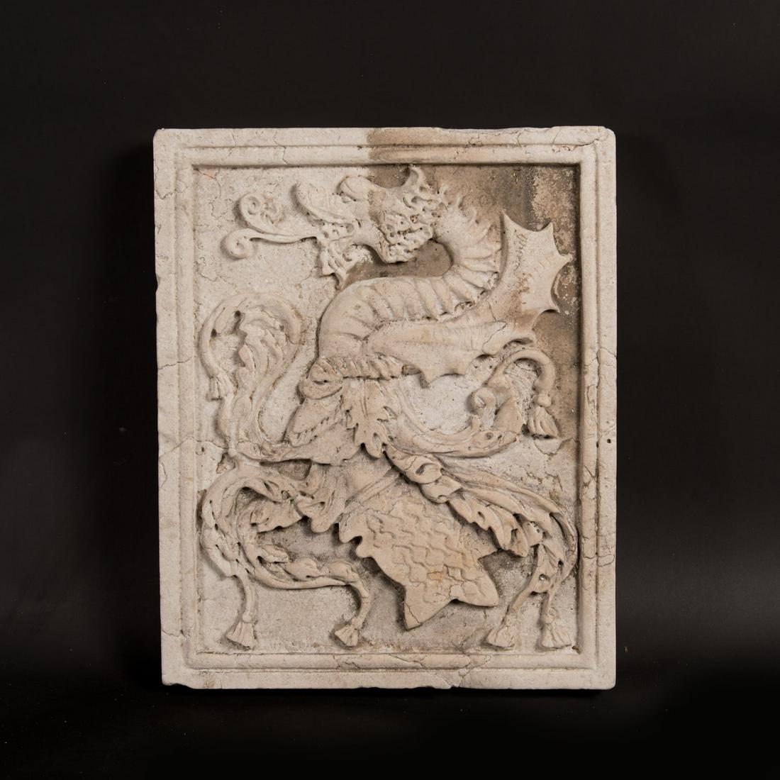 Venetian Dragon Stone Plinth (1 of 3)