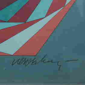 Victor  Vasarely ( 1906-1997)-Graphic (1 of 2)