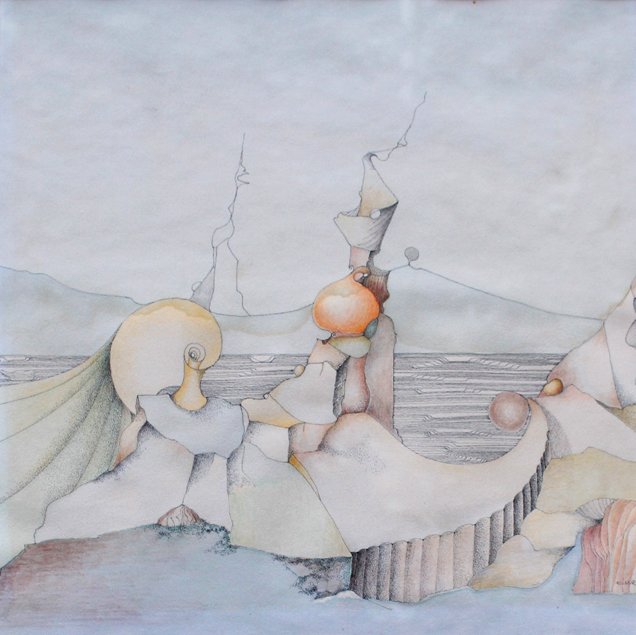 Erwin Wurm (born 1954), Fantastic view, signed and: Erwin Wurm (born 1954), Fantastic view, signed and dated, etching on paper, under glass, framed. 465x440mm