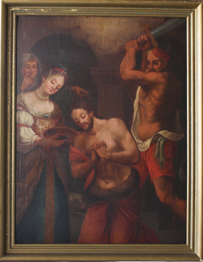Austrian School early 18th Century, Salome and Johannes (1 of 3)