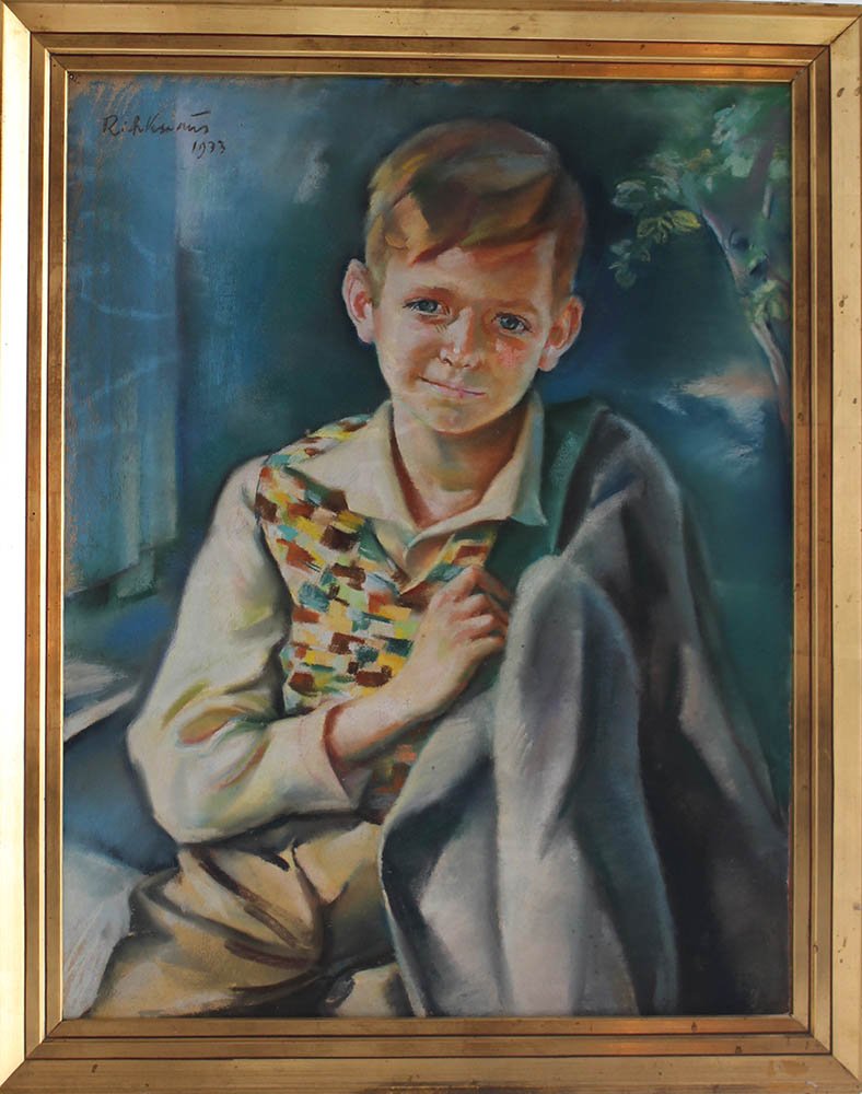 Richard Knaus (1889-1974.) Portrait of a young boy (1 of 3)