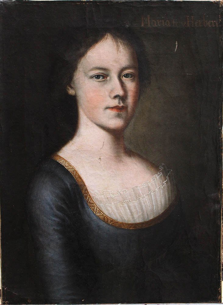 Austrian Artist around 1800, Portrait Maria von (1 of 3)