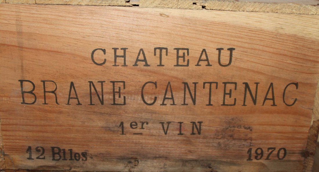 Chateau Brane Cantenac 1970: Chateau Brane Cantenac 1970Cantenac 2 eme Cru Classe owc12 bottles (12)