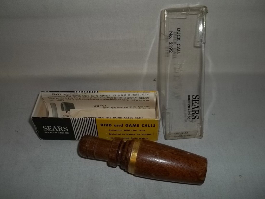 Old sears Roebuck Duck Call #2192: Nice old Sears & Roebuck No. 2192 Duck call in box with instructions