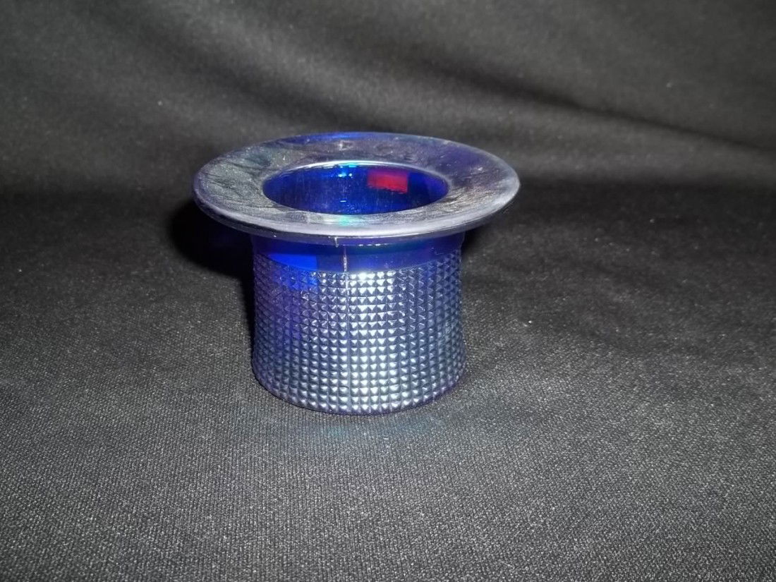 Cobalt IG Toothpick Holder: Cobalt Carnival Imperial Glass IG Hat toothpick holder. Nice