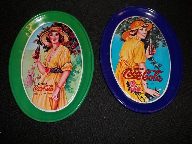 2 Coca-Cola Mini Trays: 2 Coca-Cola Mini Trays.