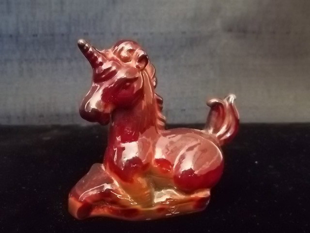 Boyd unicorn: Boyd Brown unicorn miniature