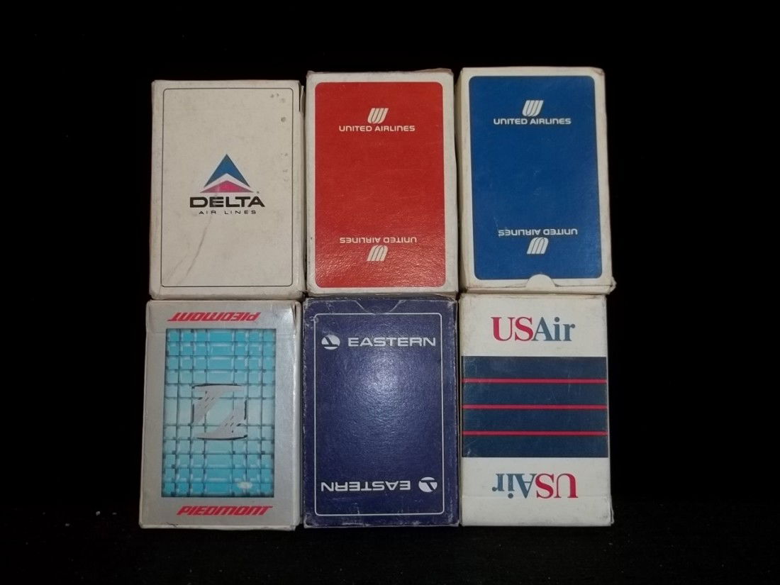 6 Airline Playing Card Decks: 6 Airline Playing Card Decks