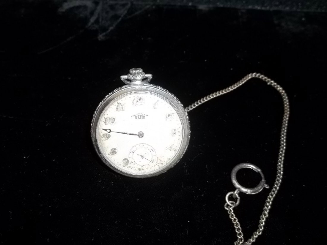 Vetta Old Swiss Made Pocket Watch: Old Vetta Swiss Made pocket watch, does not work