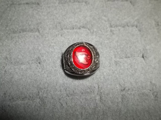 Palladium Class Ring 9.6g: Nice Palladium Class Ring weighing 9.6 grams with a cardinal emblem on it.