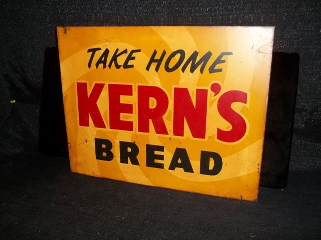 Kerns Bread Hanger Sign: Take home Kerns Bread hanger sign, 18 x 14 inches.
