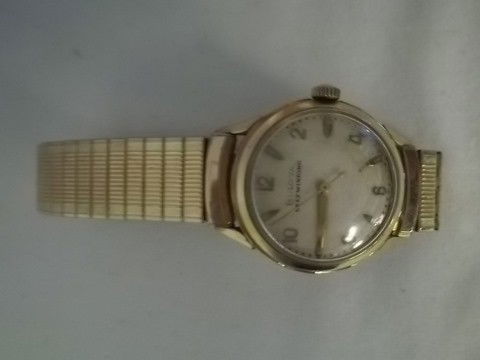 Vintage Bulova Selfwinding 10k rgp Mens Watch: Vintage Bulova self-winding, waterproof, antimagnetic mens watch with 10kt RGP bezel, winds great and works well.