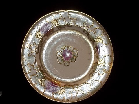 Hand Painted Nippon Plate: Hand painted 7.25 inch nippon plate