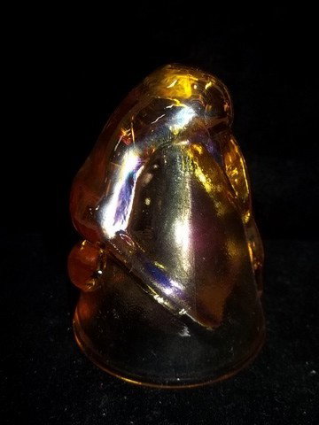 Amber Bottoms Up Shot Glass: Amber bottoms up shot glass