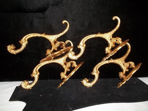 Cast Iron Hall Tree Hooks w Lion Head: 4-7inch cast iron wall tree hooks with lions head.