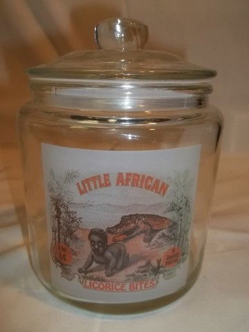 Little African Licorace Jar Black Americana: Little african black americana licorace bites jar