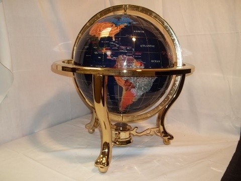 Nice World Gem Globe: Nice 19.5 inch world gem globe with compass