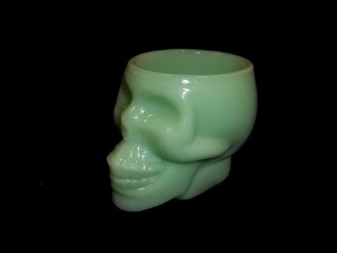 Jadite Skull Toothpick: Jadite skull toothpick