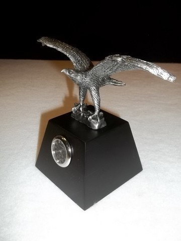 bluestone eagle desk clock: bluestone eagle desk clock