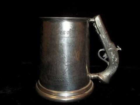 Declaration of Independence Pistol Mug: Declaration of independence pistol mug with dent as seen