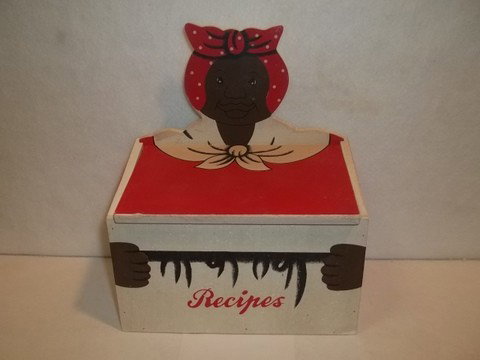 Mammy Recipe Box: 7 inch mammy wood recipe box