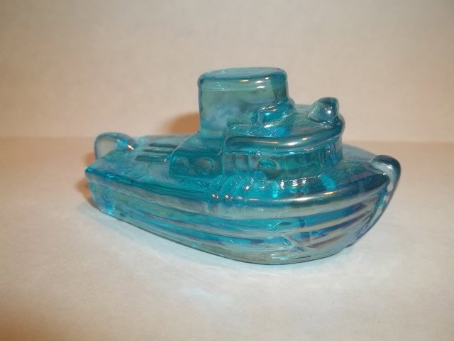 Boyd Blue Irradescent Boat: Boyd blue irradescent boat