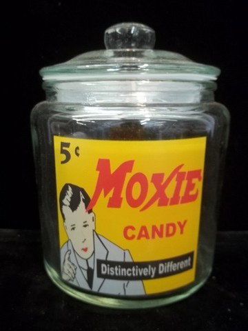 5 Cent Moxie Candy Jar: 5 cent moxie candy jar 6 inch