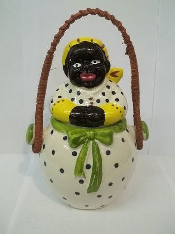 Mammy Basket Jar: 9 inch mammy basket jar