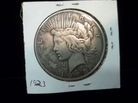 1923 Silver US Peace Dollar: 1923 Silver US Peace Dollar