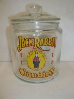 6" Jack Rabbit Candies Jar: 6" Jack Rabbit Candies Jar