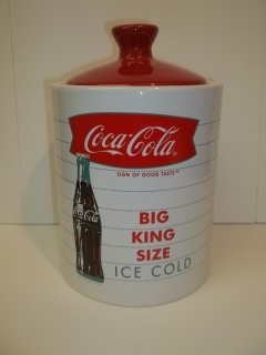 9.5 Coca Cola Cookie Jar: 9.5 Coca Cola Cookie Jar