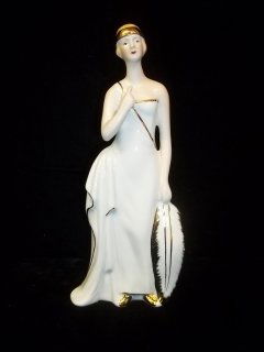 9" KPM Flapper Girl Figure: 9" KPM Flapper Girl Figure