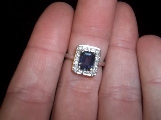 Sterling Silver Alexandrite Ring: Sterling Silver Alexandrite Ring