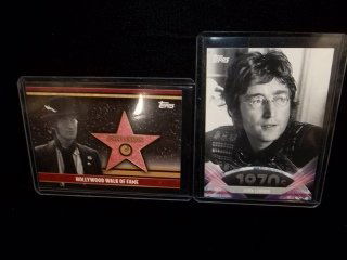 2 Topps John Lennon Cards: 2 Topps John Lennon Cards