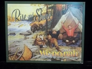 Wenonah Canoe Co Bear Sign: Metal 12 x 16 inch