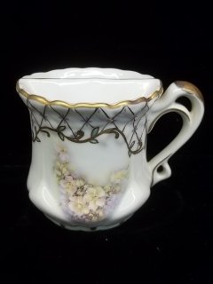 Hand Painted Nippon Mustache Cup