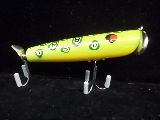 4.5" Dan Woods Handmade Fishing Lure: Signed, hand made, hand painted by local artist Dan Woods