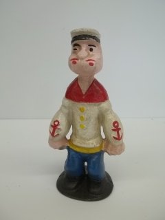 Cast Popeye Bank 6 inch