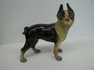 Boston Terrier Cast Bank Doorstop: 10 inch
