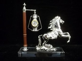 Bluestone Horse Desk Clock: Bluestone Horse Desk Clock