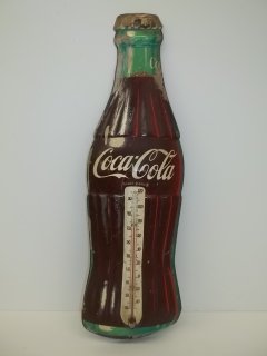 Old Roberton Coca Cola Thermometer: works 16 inch