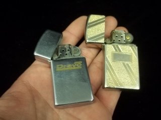 2 Vintage Zippo Lighters