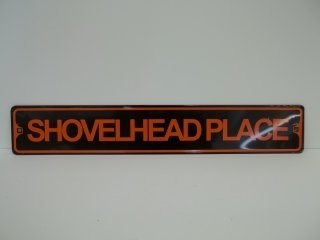 Harley Shovelhead Place Metal Sign: 18 inch