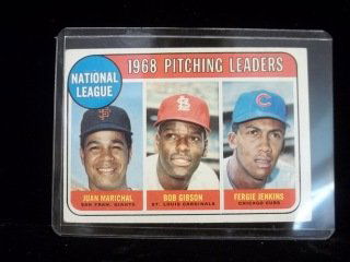 1969 Topps Gibson Marichel Card: #10 in nice condition